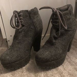 Soft Heather Gray Chic Booties